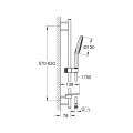 Душовий гарнітур Grohe Rainshower Smartactive 130 26546000 - Фото 1